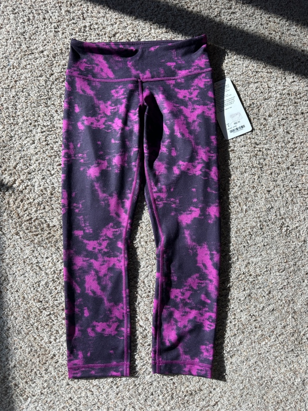 Lululemon Purple Tie-Dye Active Leggings